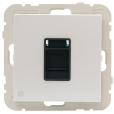 Розетка компьютерная RJ45 cat5e UTP Efapel Logus Ледяной металлик 21453 TGE